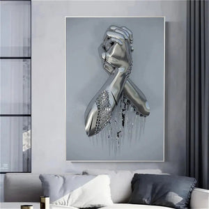 Toile Peinture "Statue de pierre" :  aux Effets Visuels Exceptionnels - modèle 3 BB'art meuble & déco