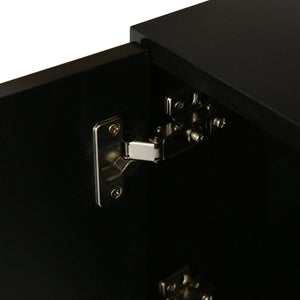 Meuble TV LED Haute Brillance — Blanc ou Noir, 2 Vitrines - Meubles TV
