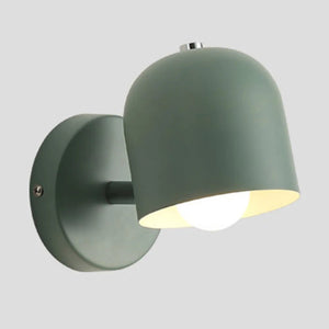Applique murale LED minimaliste en métal vert