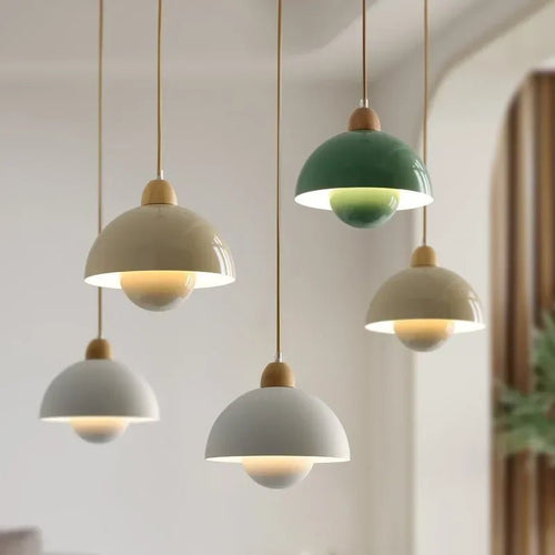Suspension Bourgeon – Luminaire scandinave bois et métal