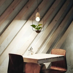 Lustre végétal moderne et simple - Luminaires d'intérieur en fer BB'art meuble & déco