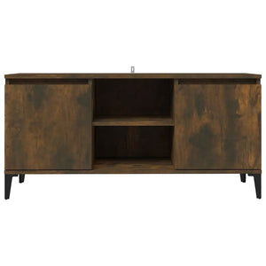 Meuble TV avec pieds en métal en chêne SMODED 103,5x35x50 cm BB'art meuble & déco