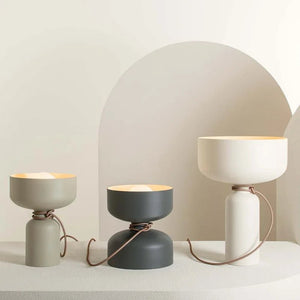 Lampe Spotlight Lamp – Lampe de Table Design Moderne en Métal Noir - Lampe à poser