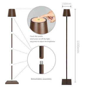Lampadaire Floor Lamp sans Fil Rechargeable, Étanche IP54, Batterie 5200mAh, Portable pour Usage Interieur / Extérieur BB'art meuble & déco