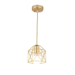 Suspension LED en fer doré et noir, la touche moderne et minimaliste BB'art meuble & déco