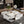 Table Basse Carrée Blanche 4 Tiroirs — Plateau Brillant - Tables basses