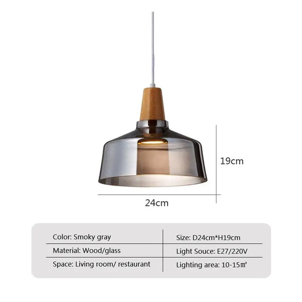 Lampe suspendue moderne et simple en verre transparent BB'art meuble & déco