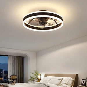 Plafonnier LED Ventilateur Intelligent "LumiStars" avec Télécommande - Élégance et Confort pour Chaque Pièce (220V)