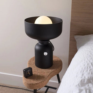 Lampe Spotlight Lamp – Lampe de Table Design Moderne en Métal Noir - Lampe à poser