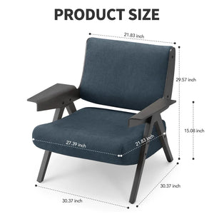 Fauteuil Retro Confort bleu dimensions