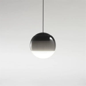 Suspension LED Dipping – Lampe suspendue en verre coloré - noir