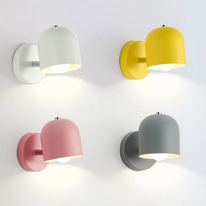 Applique murale LED minimaliste en métal coloris disponible