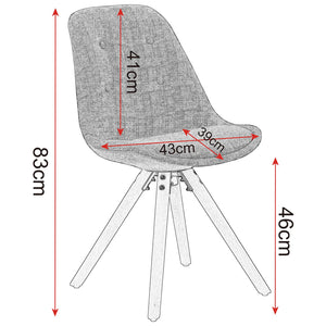 Chaises Loft Vintage dimensions 