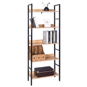 5 niveaux Bibliothèque en bois Étagère verticale WOLTU BB'art meuble & déco