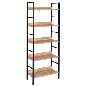 5 niveaux Bibliothèque en bois Étagère verticale WOLTU BB'art meuble & déco