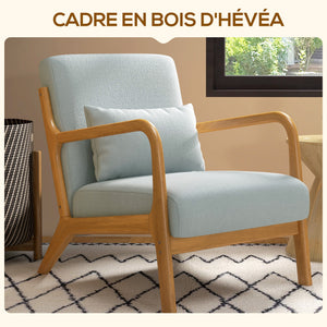 Fauteuil lounge 3 coussins, assise profonde cosy - Fauteuil