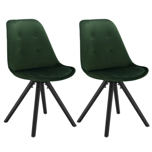 Chaises Loft Vintage lot de 2 couleur vert foncé