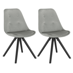 Chaises Loft Vintage lot de 2 couleur gris clair