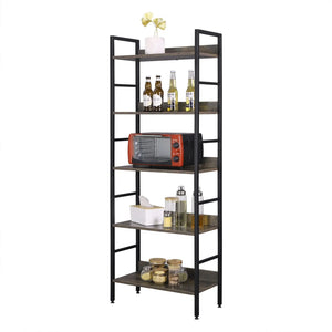 5 niveaux Bibliothèque en bois Étagère verticale WOLTU BB'art meuble & déco
