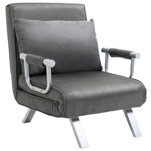 Fauteuil chauffeuse convertible 1 place, lit d'appoint - Fauteuil