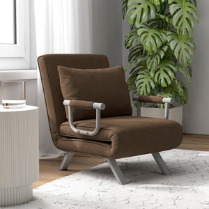 Fauteuil chauffeuse convertible 1 place, lit d'appoint - Fauteuil