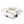 Table Basse Carrée Blanche 4 Tiroirs — Plateau Brillant - Tables basses
