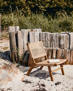 Chaise longue VASAI, naturelle - Confort absolu - Fauteuil - BBart