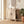 Buffet salon, meuble de rangement ovale avec 4 portes et étagère réglable, 90 x 40 x 76 cm, chêne