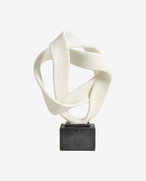 Statue déco ROSALA noir et blanc - Statue