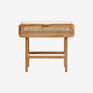 Console MERGE – naturelle avec rotin - console