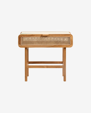 Console MERGE – naturelle avec rotin - console