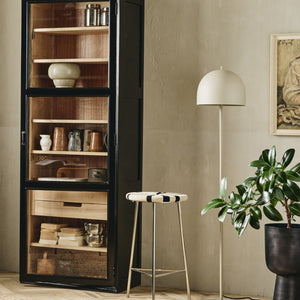 Bibliothèque VIVA Nordal – Armoire vitrine haute noire - bibliothèque