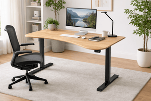 Bureau électrique en bois massif hêtre – BBart FLOW - Bureau