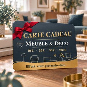 Carte cadeau BB'art Meuble & Déco à offrir