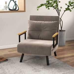 Fauteuil convertible 3 en 1, lit 1 place dossier 5 pos - Fauteuil