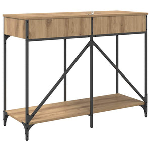 Table Console Avec Tiroir 100 X 39 X 78,5 Cm