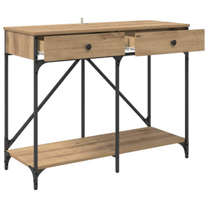 Table Console Avec Tiroir 100 X 39 X 78,5 Cm