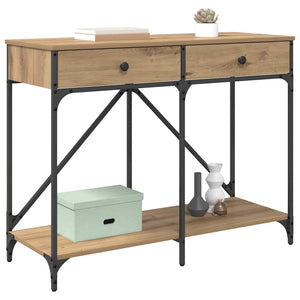 Table Console Avec Tiroir 100 X 39 X 78,5 Cm