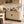 Buffet salon, meuble de rangement ovale avec 2 portes coulissantes et étagères réglables, 140x40x75cm, bois naturel