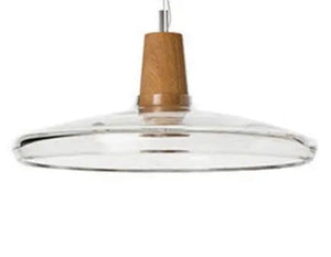Suspension moderne verre et bois CONCEPTUM by BB'art