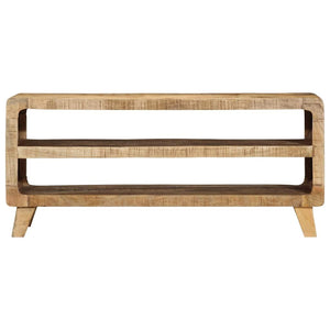 Meuble Tv 105X46X32 Cm Bois Massif De Manguier Brut
