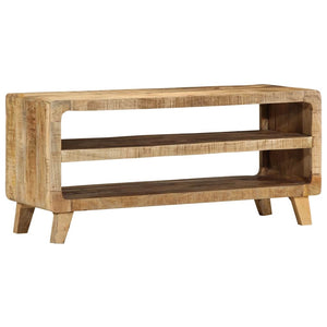 Meuble Tv 105X46X32 Cm Bois Massif De Manguier Brut