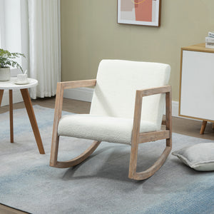 Fauteuil à bascule allaitement, rocking chair doux - Fauteuil