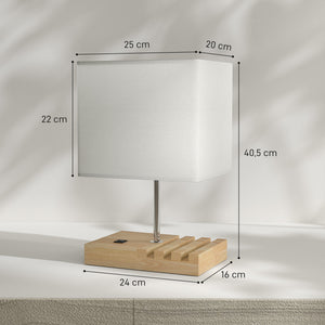 Lampe de table à recharge USB présentée sous un nouvel angle