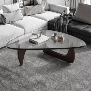 Tables Basses GLASS - D en Verre en Forme de Triangle : Fusionnant un Design Médiéval et Minimaliste - Tables basses