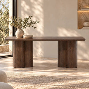 Table basse OLIVIA 120 x 60 cm – Teinte moka ou naturel, MDF - Tables basses