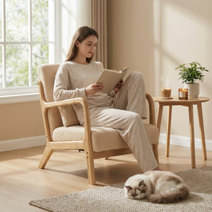Fauteuil lounge 3 coussins, assise profonde cosy - Fauteuil
