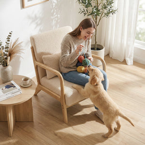 Fauteuil lounge 3 coussins, assise profonde cosy - Fauteuil