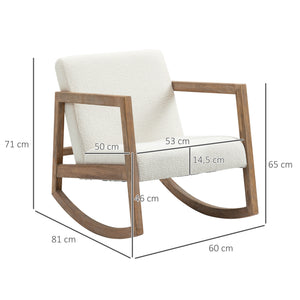 Fauteuil à bascule allaitement, rocking chair doux - Fauteuil