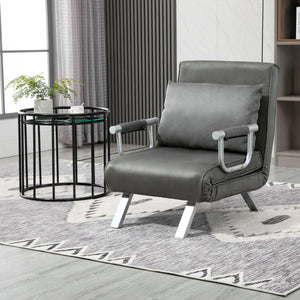 Fauteuil chauffeuse convertible 1 place, lit d'appoint - Fauteuil